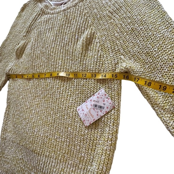 Free People Electric City Cotton Linen Blend Knit Pullover Sweater S Slouchy - Picture 14 of 15